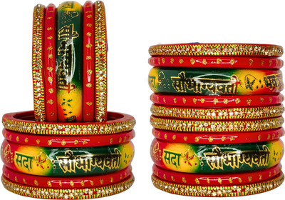 SHADI JODA Lac Zircon Bangle Set(Pack of 20)