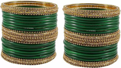 RADHA MOHAN EMPIRE Metal, Glass Bangle Set(Pack of 48)
