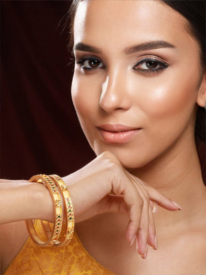 Priyaasi Brass Bangle Set(Pack of 2)