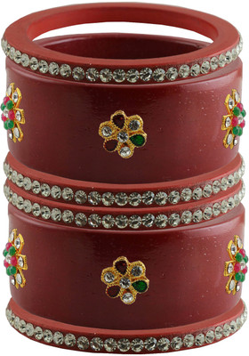 Vidhya Kangan Brass Bangle Set(Pack of 6)