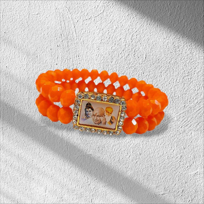 Guruji Crystal, Alloy Beads, Crystal Gold-plated Bracelet