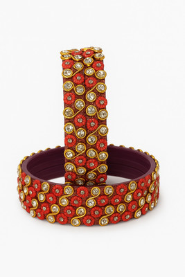 AKMOS Glass Cubic Zirconia Bangle Set