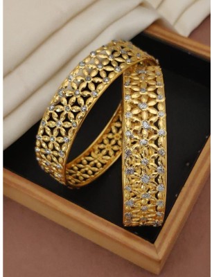 VFA Alloy Gold-plated Bangle Set(Pack of 2)