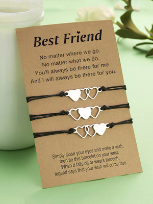 YELLOW CHIMES Metal Bracelet Set(Pack of 3)