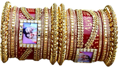 SHABNIKHAR Plastic Zircon Bangle Set(Pack of 2)