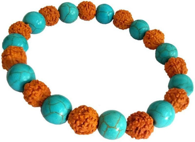 Jefrox Jewels Stone, Rudraksha Beads Bracelet