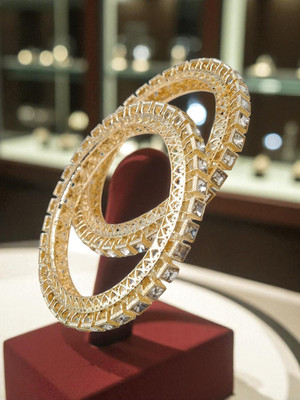 sapraa trends Copper Gold-plated Kada(Pack of 2)