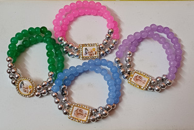 GURU JI CREATION Rose Quartz Bracelet Set(Pack of 4)