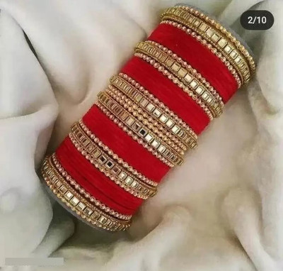 CHURA KING Alloy Zircon Bangle Set(Pack of 42)