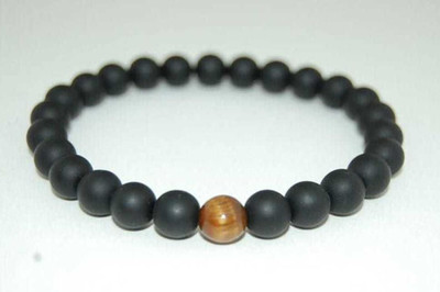 Multiagate Stone Beads, Agate, Quartz Bracelet