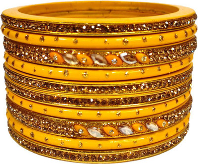 Anshi Creations Lac Bangle Set(Pack of 10)