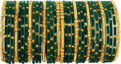 ZULKA Glass Bangle Set(Pack of 34)