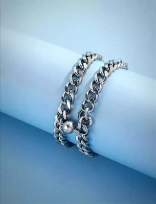 ruby collection Brass Silver Coated Bracelet