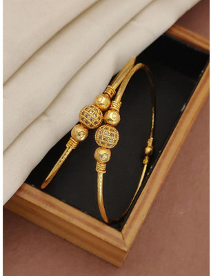 VFA Alloy Gold-plated Bangle Set(Pack of 2)