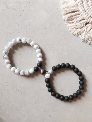 ICandy Stone, Glass Beads Bracelet Set(Pack of 2)
