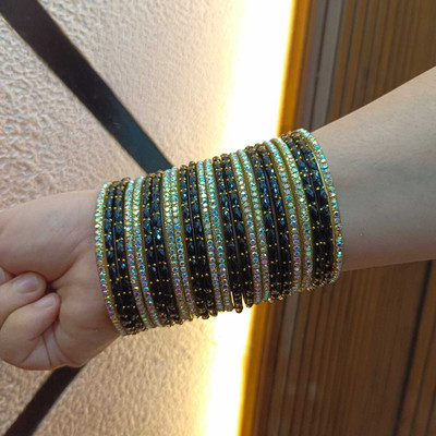 Kaab Glass Bangle Set(Pack of 10)