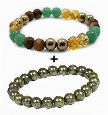 GemVastu Pyrite, Stone Crystal Bracelet Set(Pack of 2)