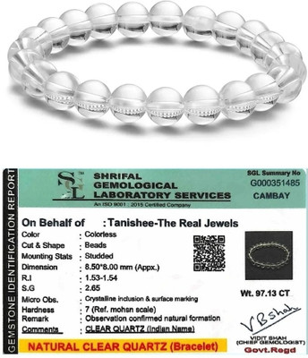 Tanishee- The Real Jewels Clear Quartz Crystal Bracelet