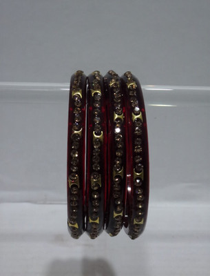 Rudra Glass Diamond Kada(Pack of 4)