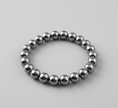 Uroo Enterprise Pyrite, Stone, Hematite, Crystal Beads, Agate, Crystal Bracelet