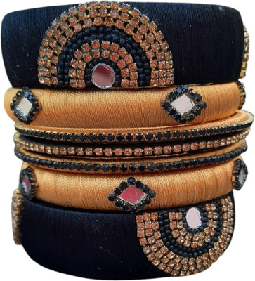 Zjewels Plastic Crystal Bangle Set(Pack of 7)