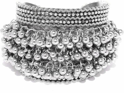 Samridhi DC Metal, Oxidised Silver, Alloy Cuff