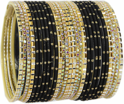 NMII Metal Zircon Bangle Set(Pack of 28)