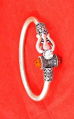 Teeragaj Alloy Crystal Silver Kada