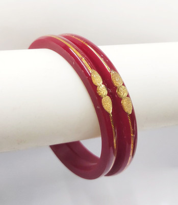 LOGIN THE WORLD AND CSC Copper Gold-plated Shakha Pola(Pack of 2)