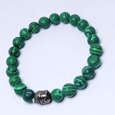 DVISHA Stone Beads, Crystal, Malachite Bracelet