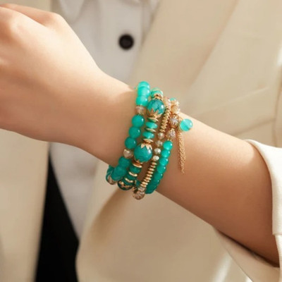 JDENTERPRISES Alloy Bracelet Set(Pack of 4)