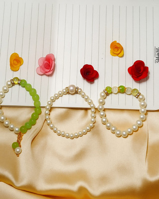 Das Creation Mother of Pearl Bracelet Set(Pack of 3)