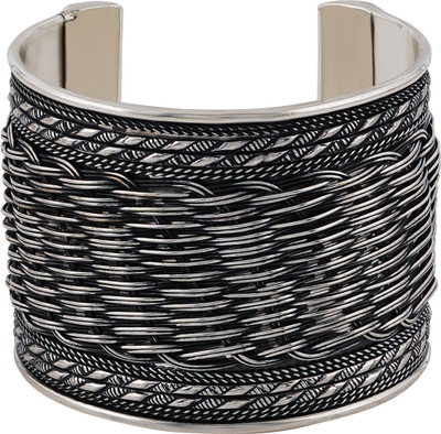 Teejh Alloy Silver Coated Cuff