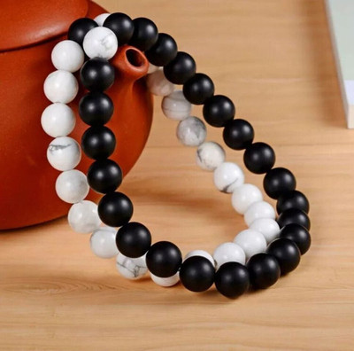 Agatesvibe Stone Beads, Agate, Quartz Bracelet(Pack of 2)
