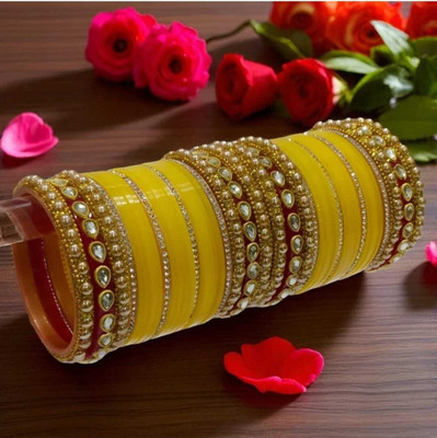 Vjy Plastic Beads, Crystal Chudas(Pack of 2)