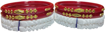 sumana Enterprise Shell Bangle Set(Pack of 4)