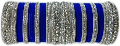 Ammoli Shell Cubic Zirconia Bangle Set(Pack of 10)