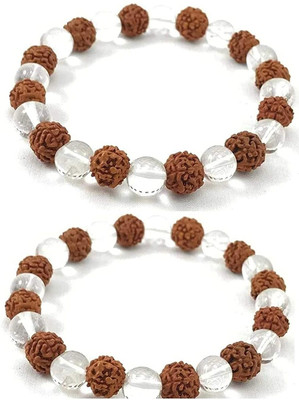 MODERN CULTURE JEWELS Crystal, Rudraksha Crystal Bracelet(Pack of 2)