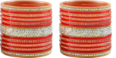 Metamo Plastic Cubic Zirconia Bracelet Set(Pack of 34)