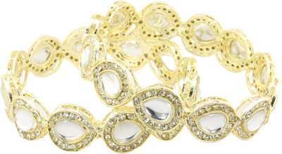 NMII Metal Diamond, Zircon Kada(Pack of 2)
