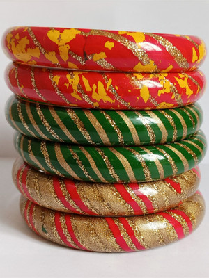 Lahti wala lac Lac Bangle Set(Pack of 6)