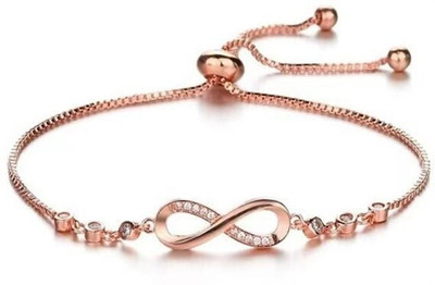 Nilu's Collection Copper Gold-plated Charm Bracelet