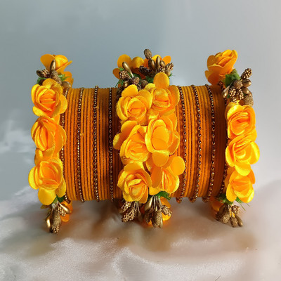 Neeraj Craft Fabric Bangle Set(Pack of 2)
