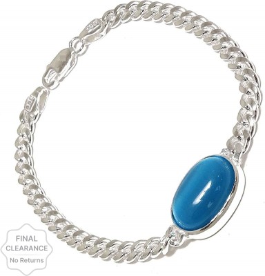 VIANSH Stone Turquoise Silver Bracelet