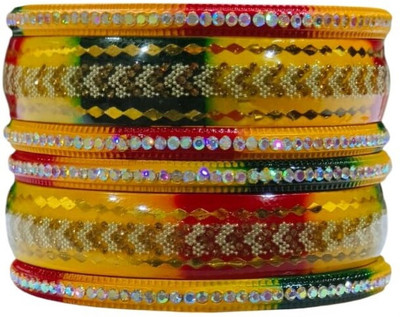 AMCM Lac Cubic Zirconia Bangle Set(Pack of 6)