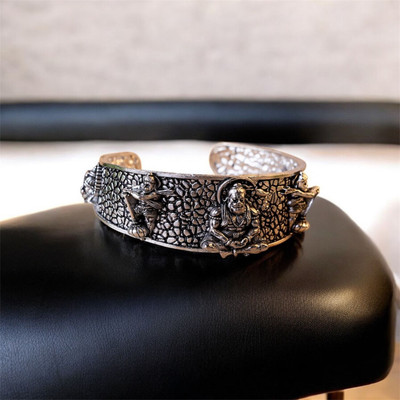 Asstrotalk Brass Silver Charm Bracelet