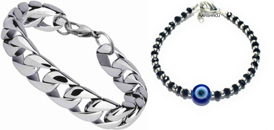 P R Production Brass Charm Bracelet(Pack of 2)