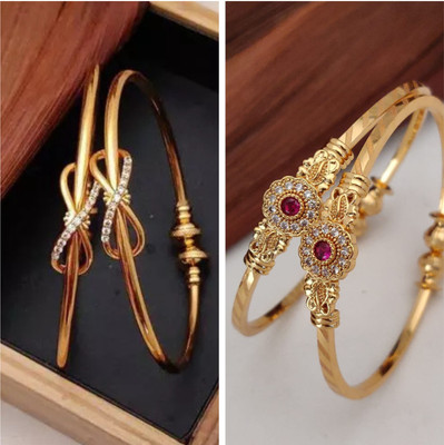 BIMIJEWEL Alloy Gold-plated Bangle(Pack of 4)