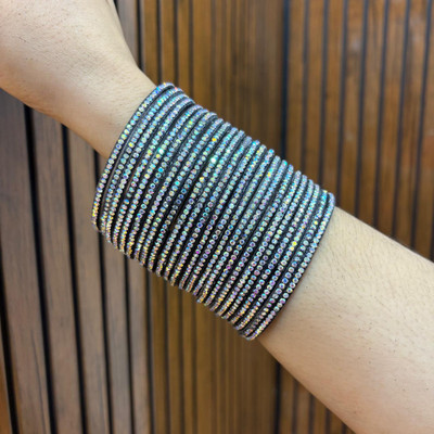 Kaab Glass Bangle Set(Pack of 24)