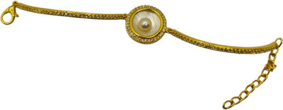 DAIWIK PEARLS Alloy Pearl Gold-plated Bracelet
